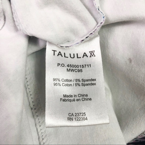 Talula Aritzia Patterned Bodycon Mini Dress Size Medium - Picture 7 of 8